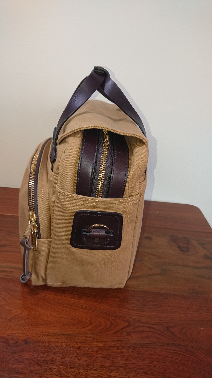 Filson Rugged Twill Padded Computer Bag | Tan | Made in USA