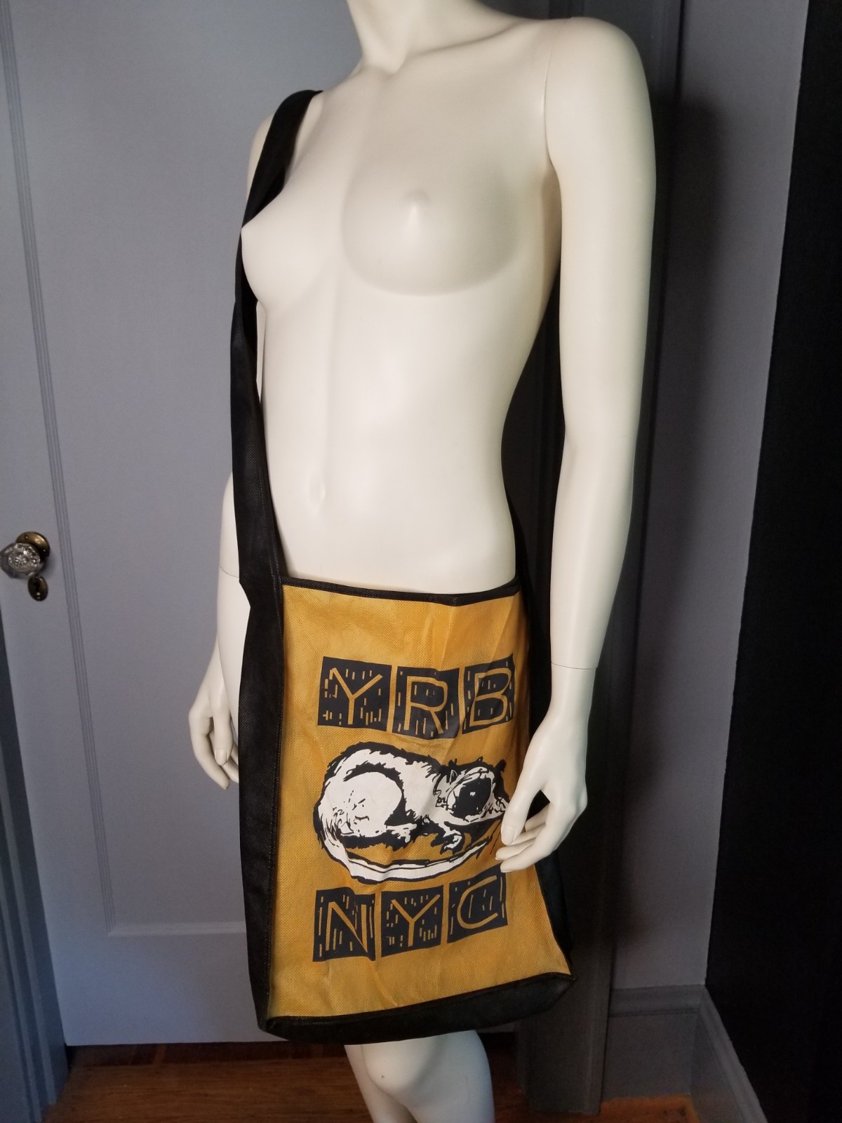 Yellow Rat Bastard NYC Crossbody Bag Y2K Advertising Art Streetwear Extreme Lite