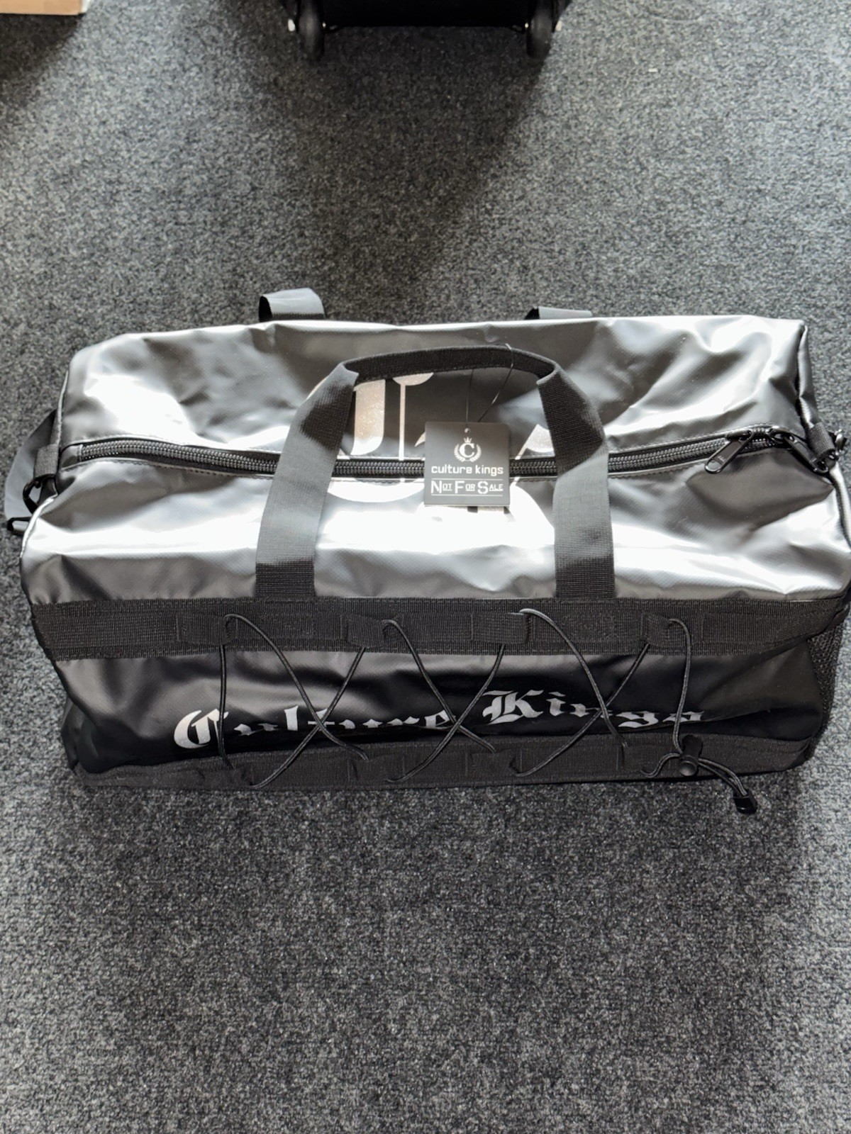 Culture Kings Silver Logo Duffle Bag