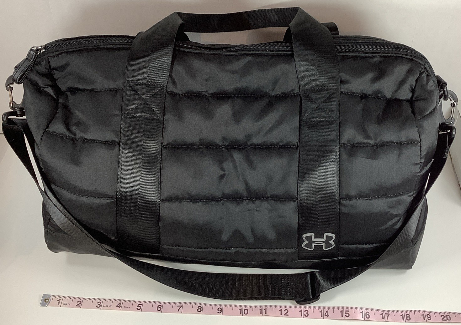 Under Armour 20″x12″x12″ Black Duffel Gym Bag