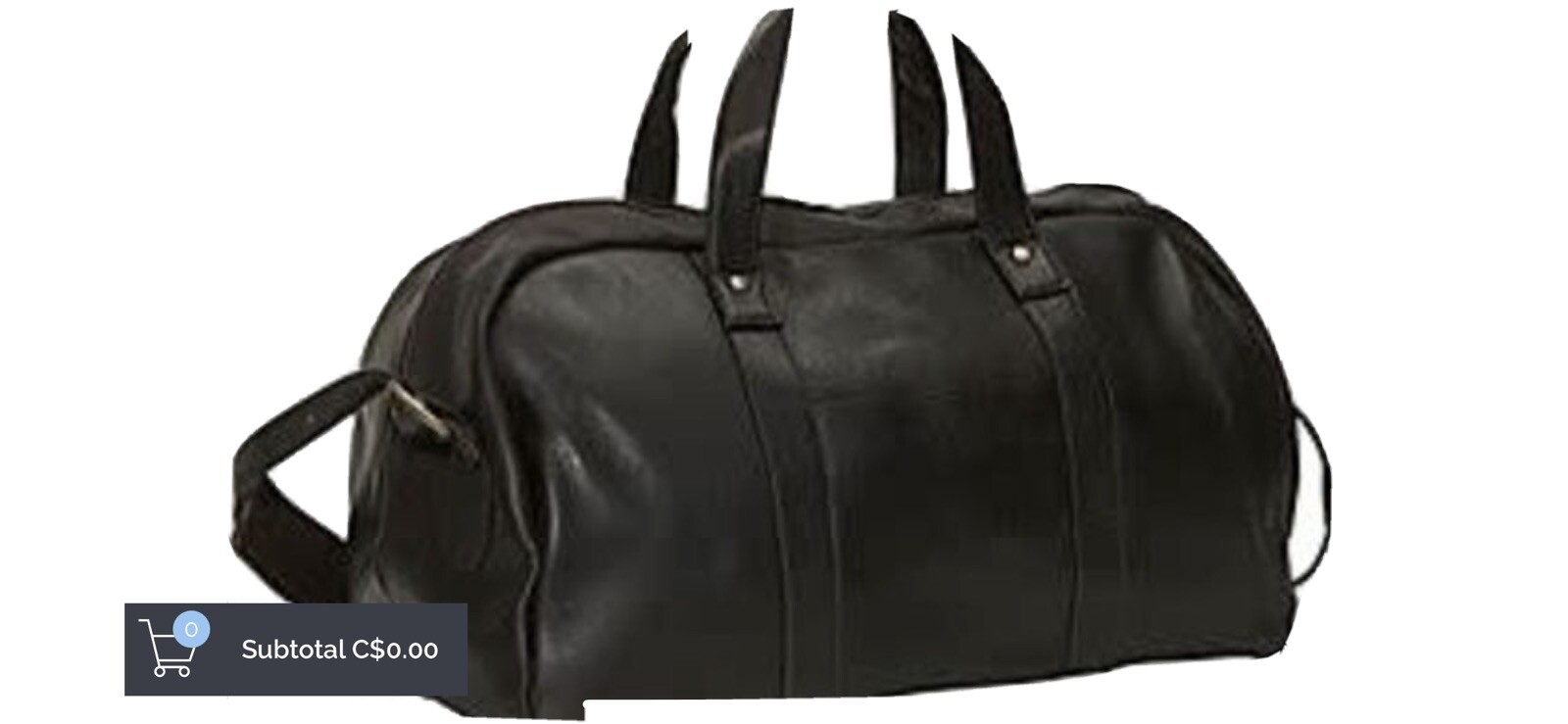 NEW DayTrekr By Mosaic Black Leather Club Bag With Strap