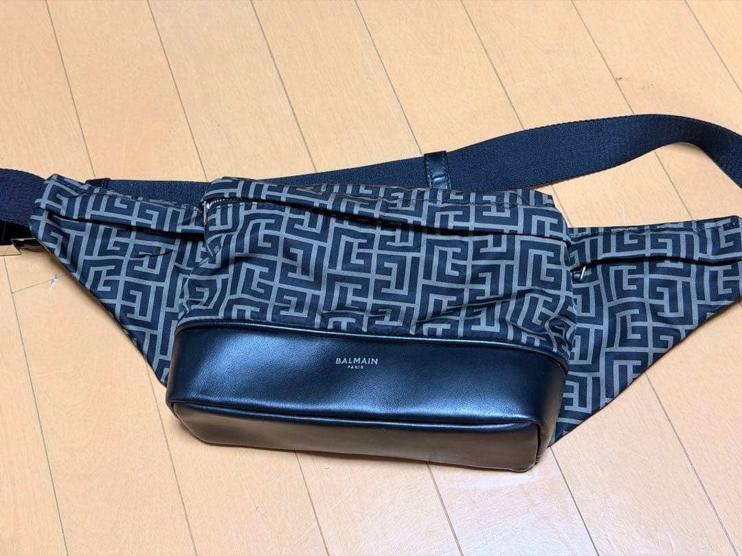 BALMAIN Monogram Body Bag Waist Pouch