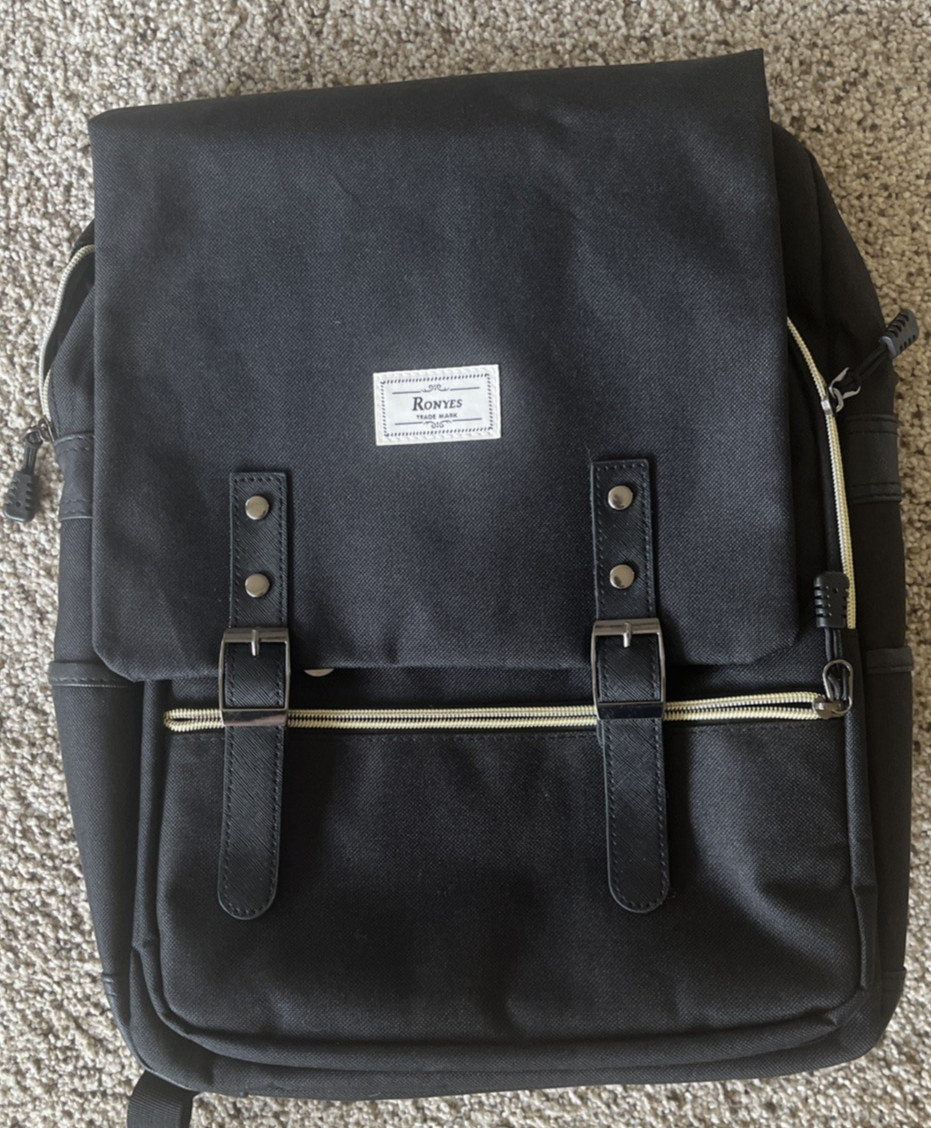 Ronyes Eco-Friendly Laptop College Backpack Travel Backpacks USB Free Ship NEW