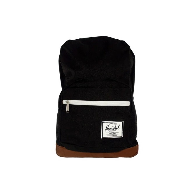 Herschel Unisex Black Tan 20 Liters One Size Casual Backpack – 10011-00001