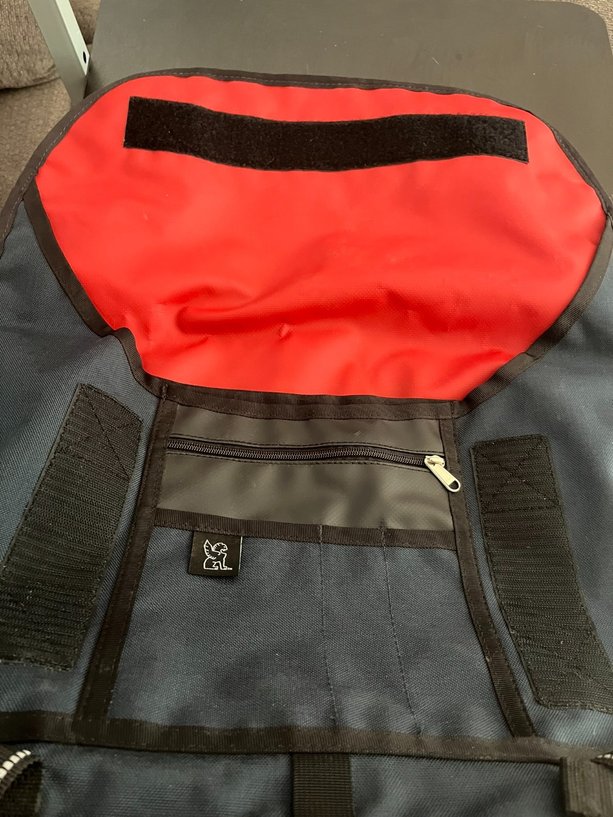 Near Mint Chrome Industries Messenger Bag M Size Navy Blue Mini Metro Seat Belt