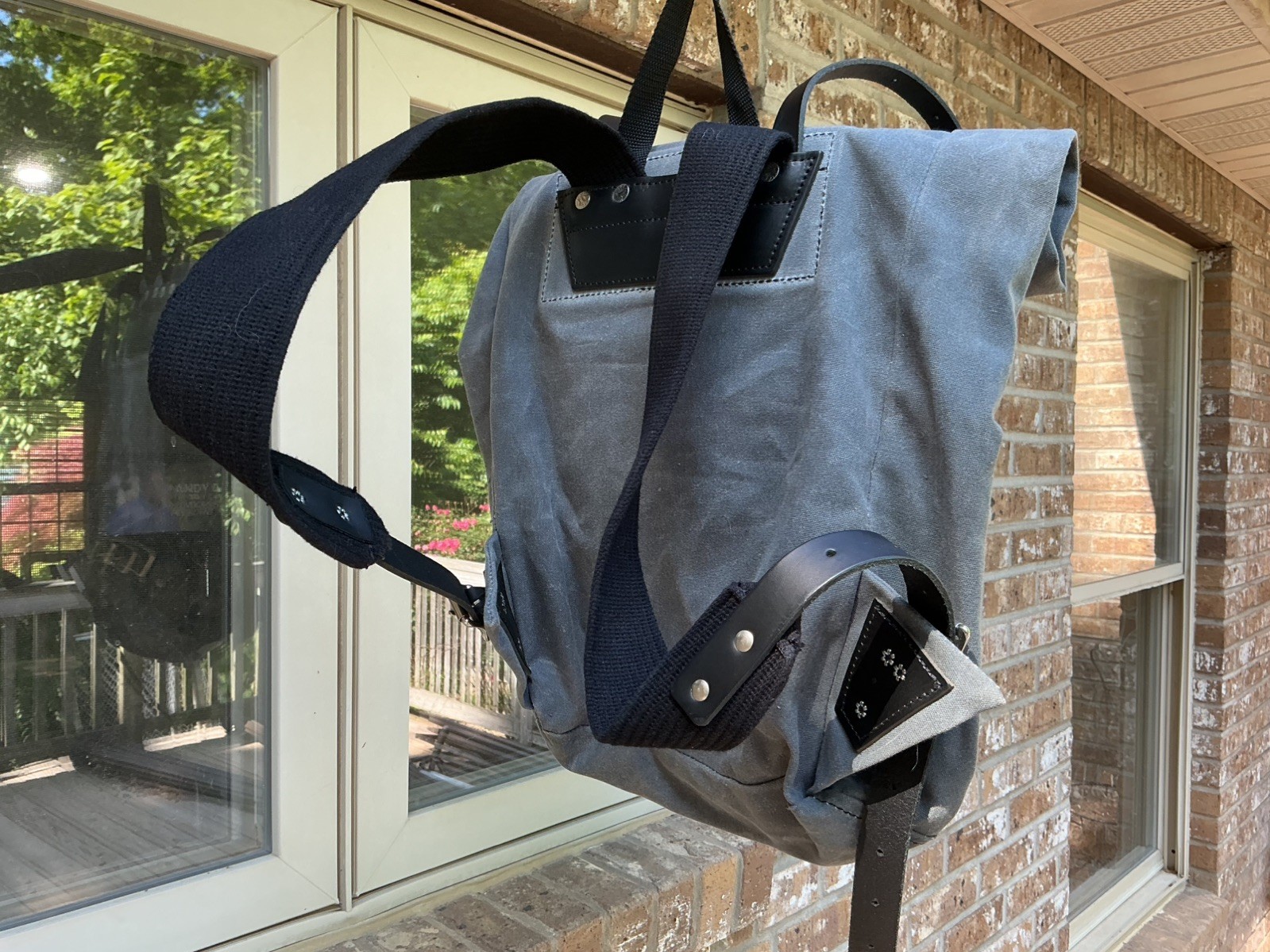 Duluth Pack Roll Top Scout Backpack Canvas Leather Grey Unisex Minn Rucksack