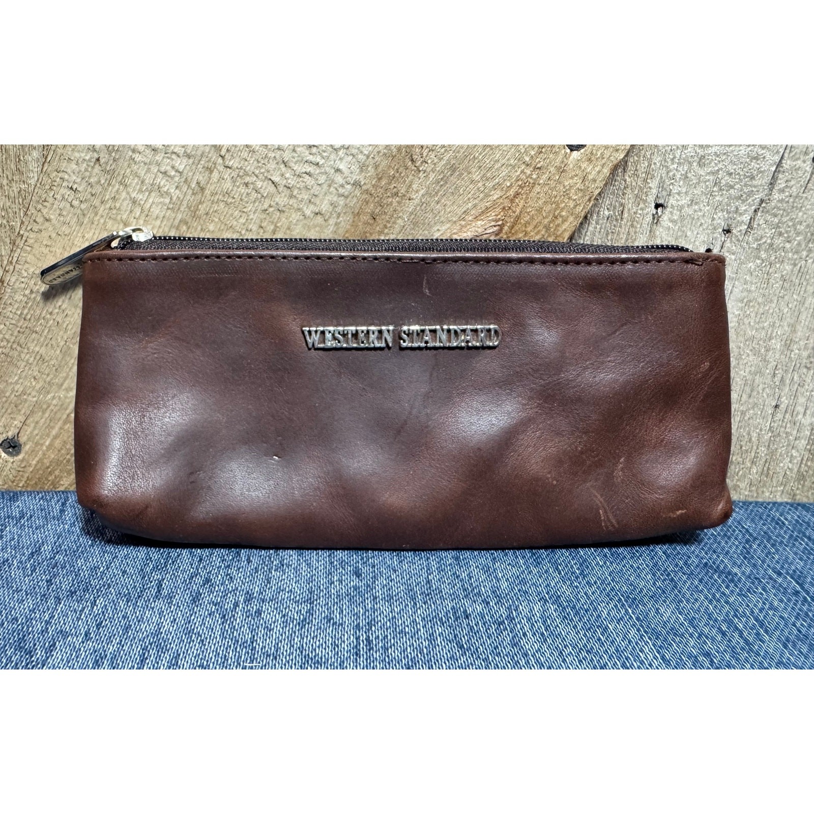 Retired Western Standard Now Known As WP Standard Small Leather Utility Zip Bag