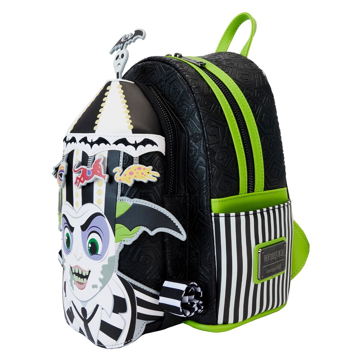 Beetlejuice Loungefly Carousel Hat Light Up Cosplay Mini Backpack NEW