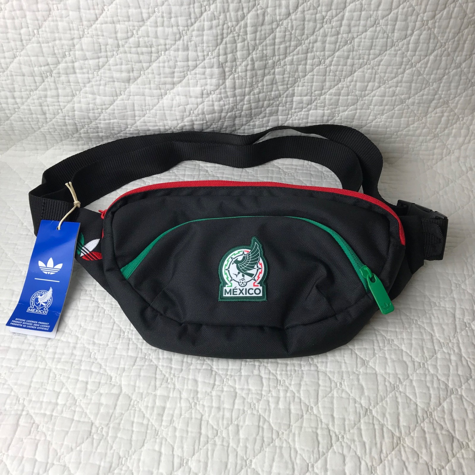 Adidas Mexico Soccer Team Fanny Pack Waist Bag World Cup Adult Unisex NWT