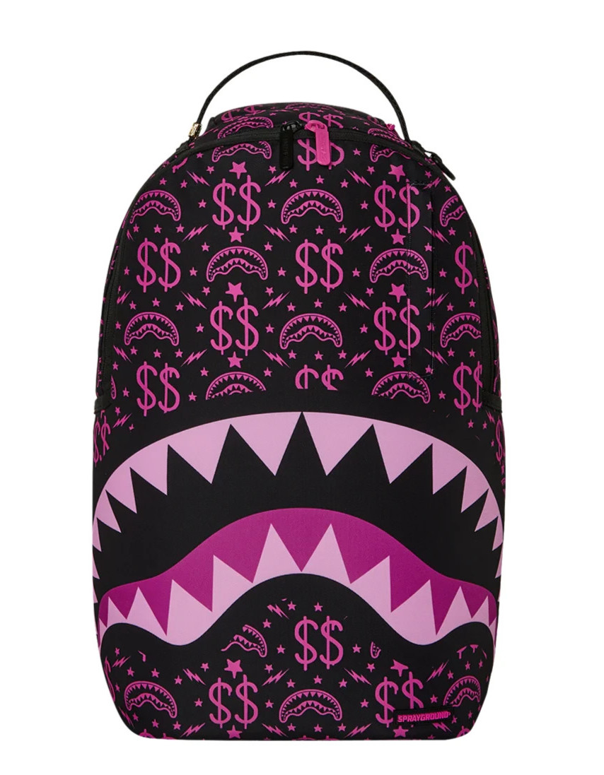 Sprayground Money Maker Purple Backpack🔥New Black Bookbag Large School Bag
