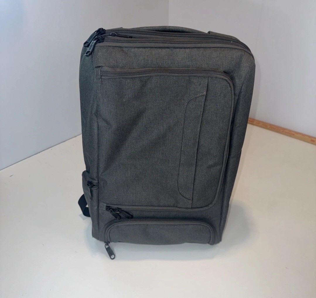 Ebags 12x17x6 E229 slim professional charcoal/orange travel computer backpack