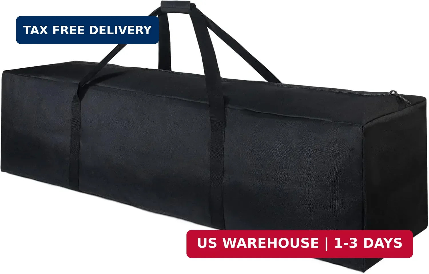 TOPDesign 1-Pack 46 Inch Extra Large Zippered Duffel Bag for Travel Camping Spor