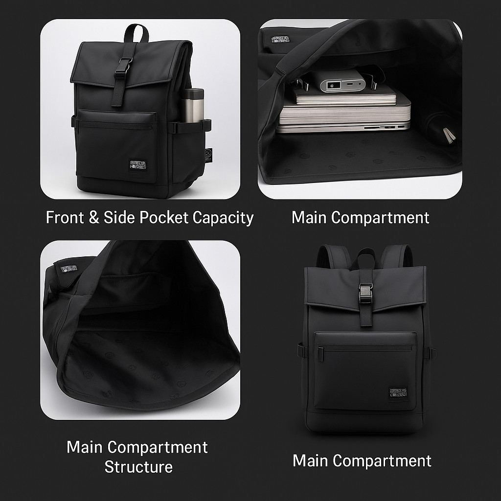 Atelier Select Architectural Backpack – Fits 15.6″ Laptop – 1.25lbs Lightweight
