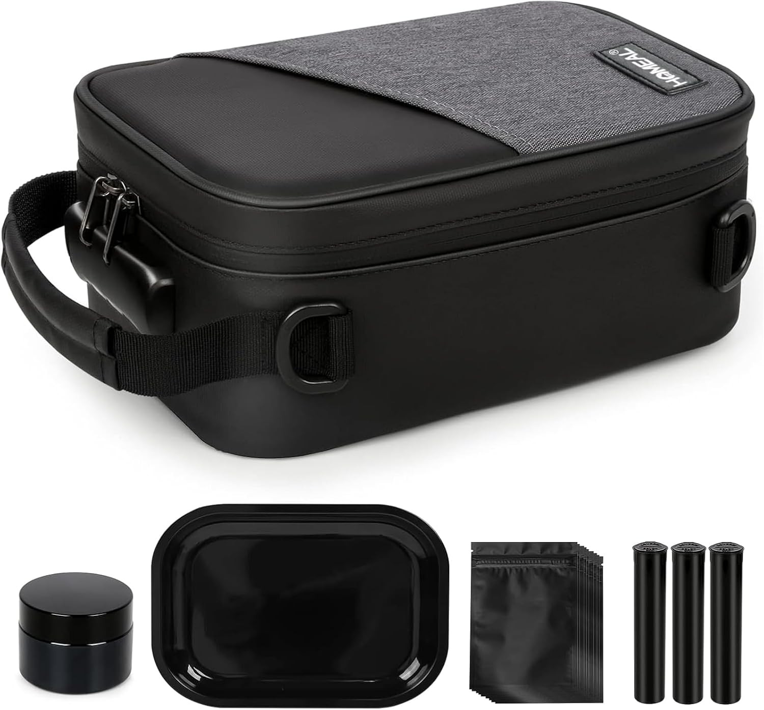 Smell Proof Bag with Combination –Lockable Discreet Carbon Odor Control for Home