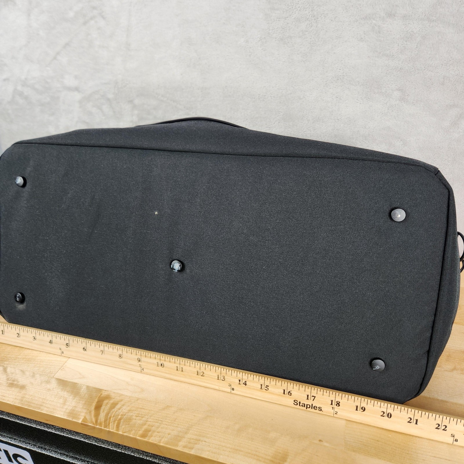 SpaceX Black Duffel Bag Nylon Travel Soft Case Adjustable Strap Interplanetary