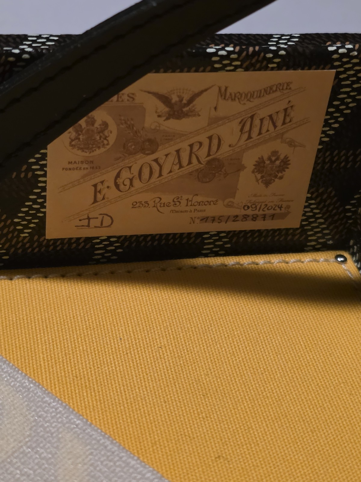 Goyard Manoir PM Document Case. Authentic Hard Briefcase. Excellent Condition