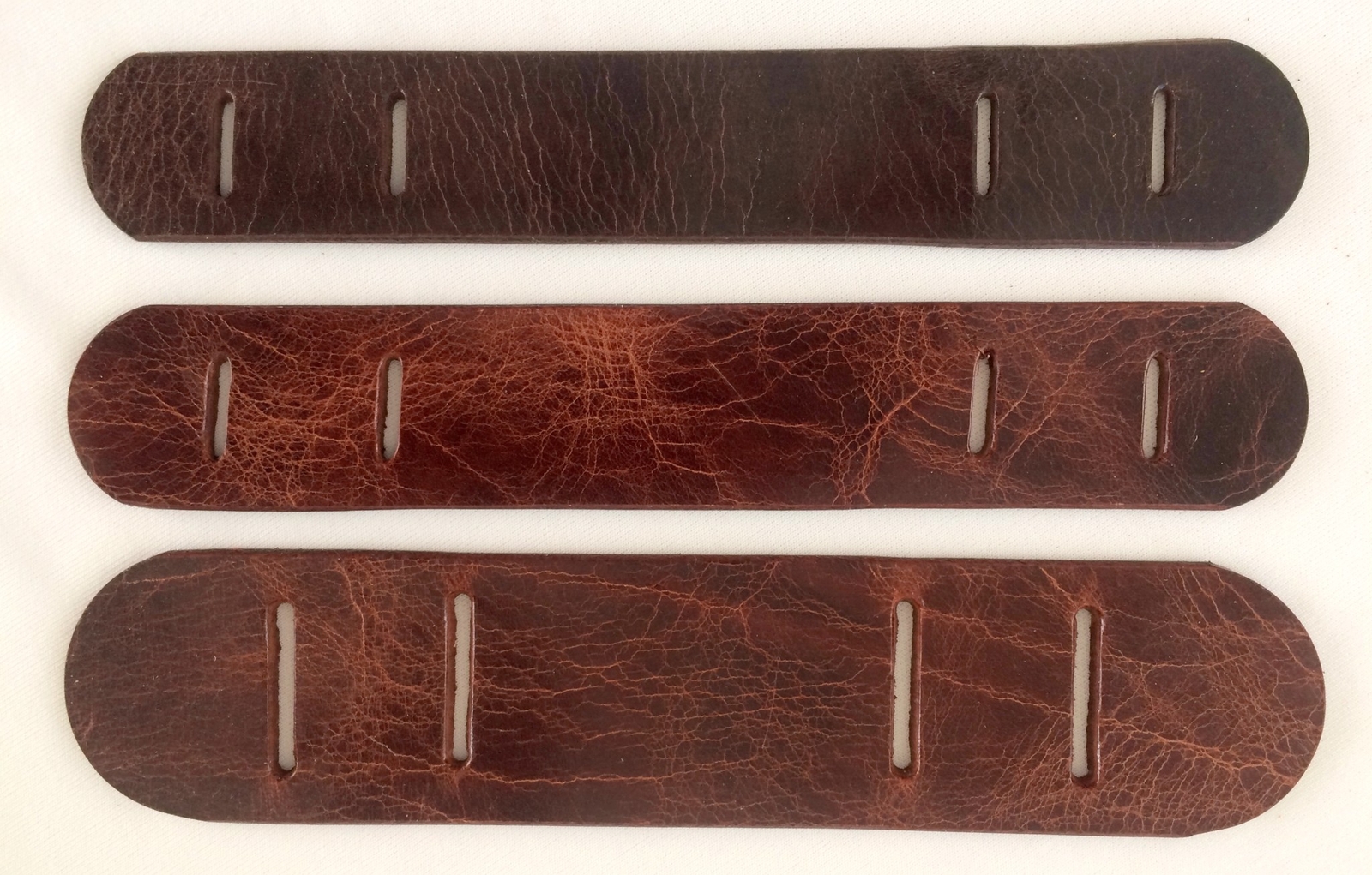Versatile Distressed Antique Leather Shoulder Pads for Adjustable Strap 3 Sizes