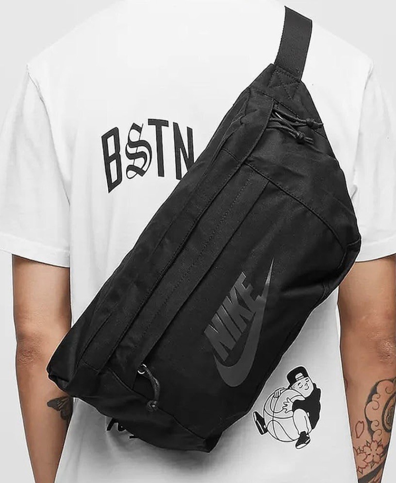 Nike Tech Hip Pack Bag, Fanny Pack Waistpack Crossbody, Black/Grey Travel Purse