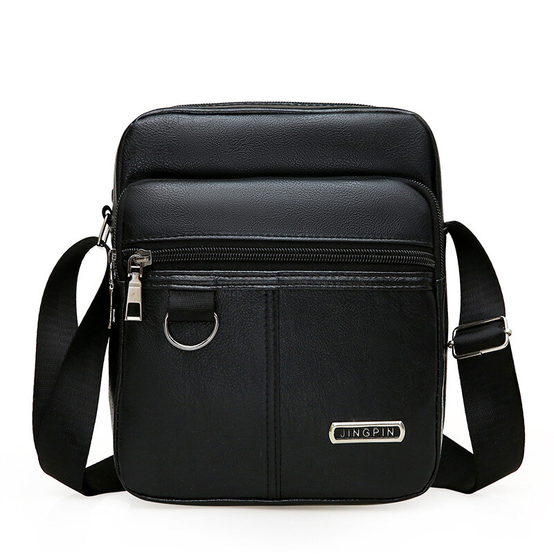Men’s Messenger Bag Waterproof Cross Body Shoulder Handbag PU Small Side Bag