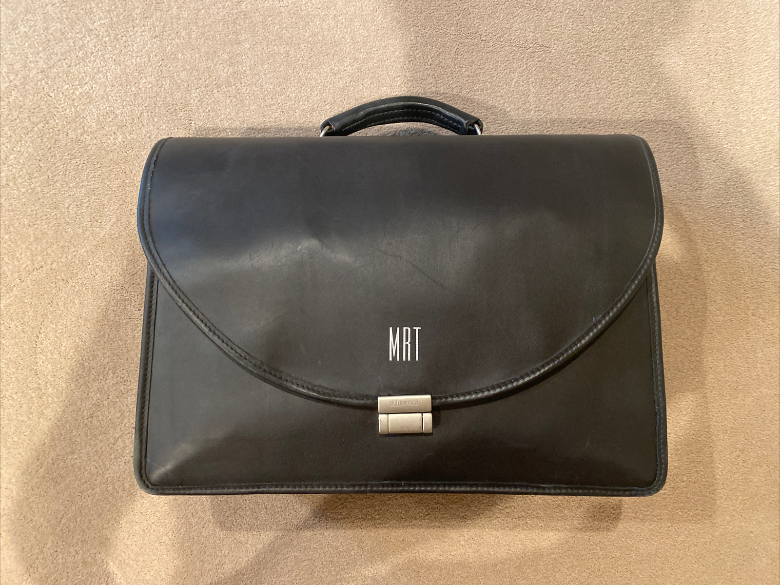 Schlesinger Leather Briefcase Made In The USA