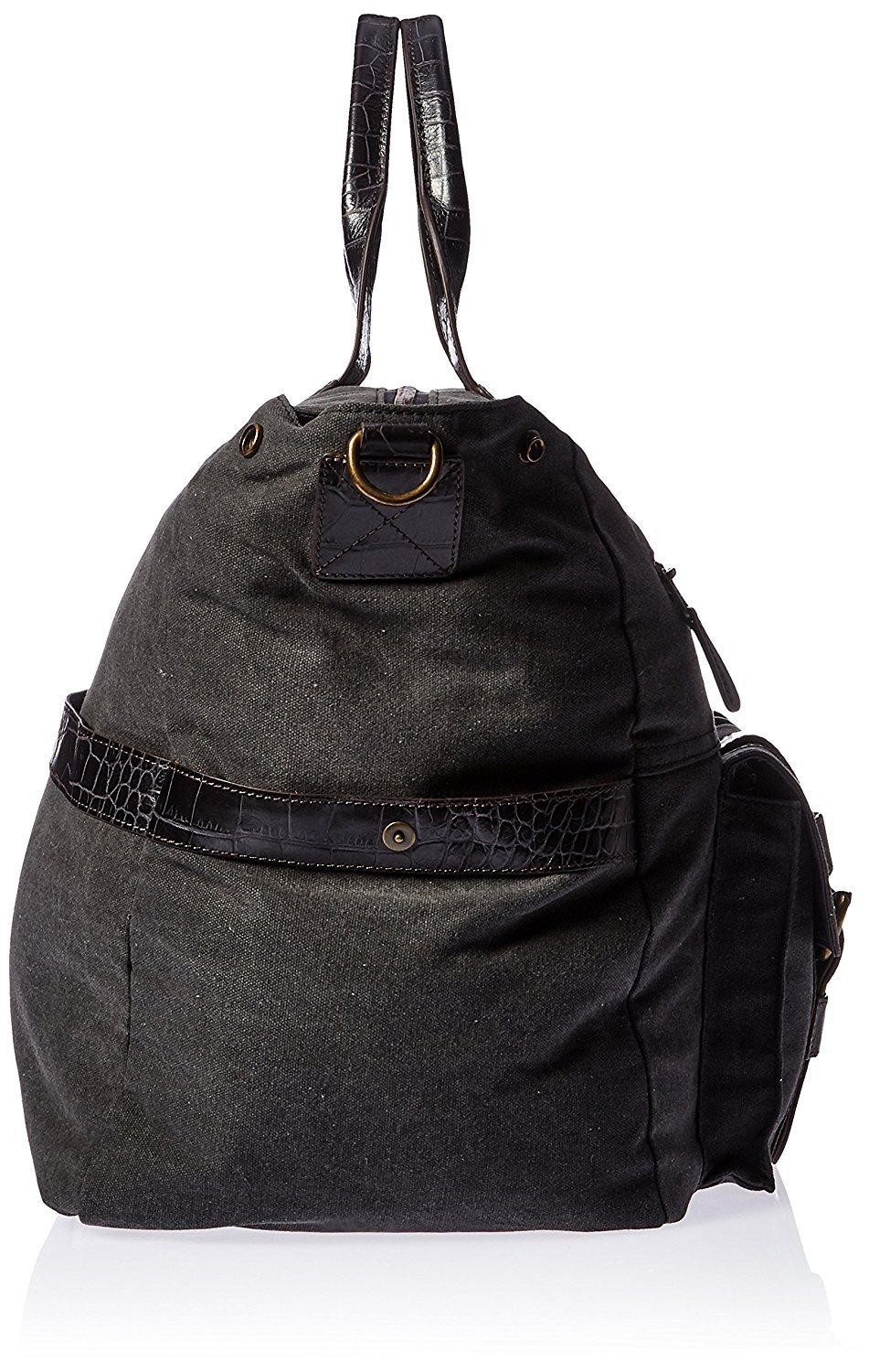Bosca Field Collection EXCURSION Bag in GRAY w/ DARK BROWN BRAND NEW WITH TAGS!