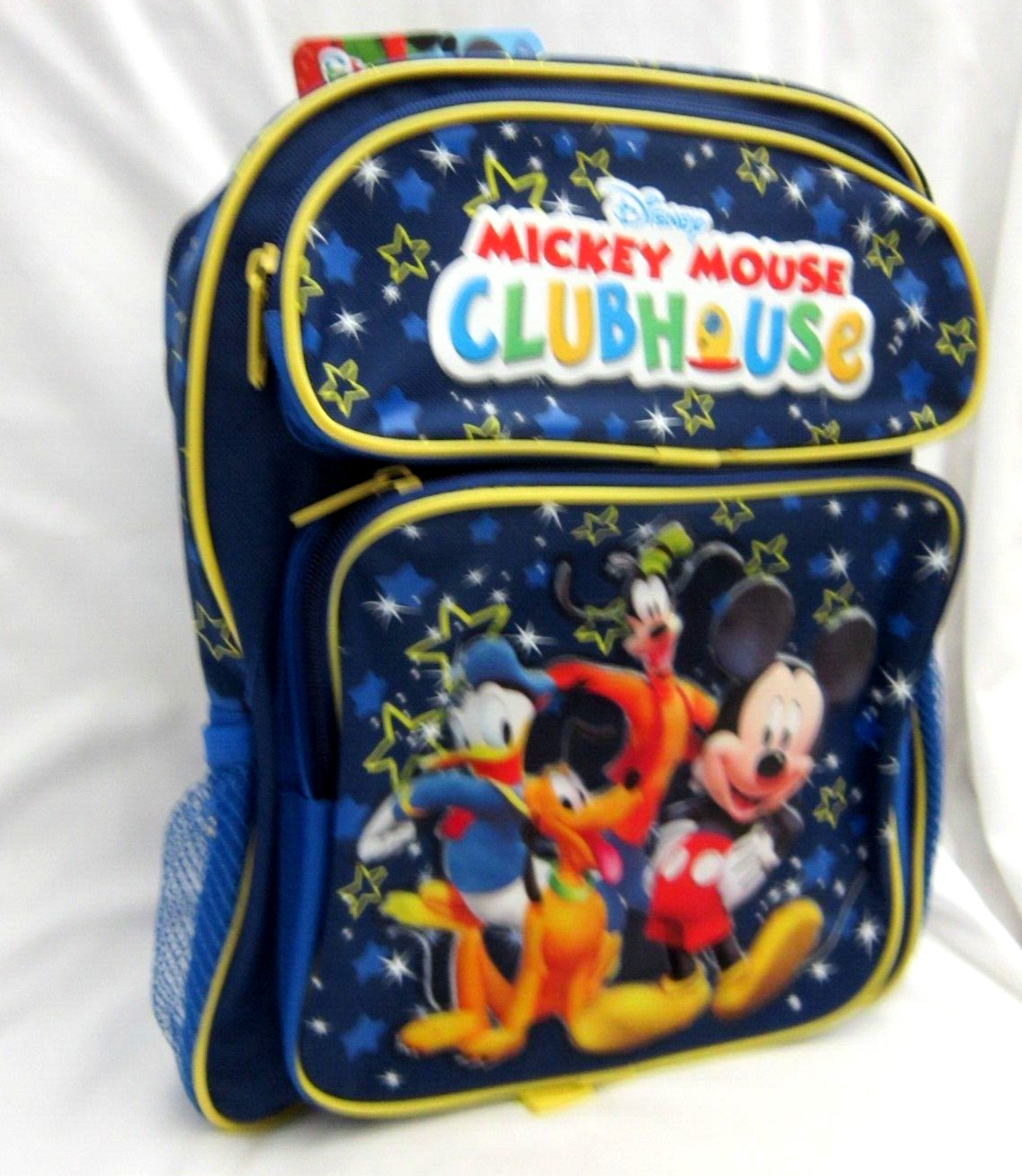 DISNEY MICKEY GOOFY PLUTO & DONALD DUCK 14″ BLUE BACKPACK-NEW WITH TAGS!