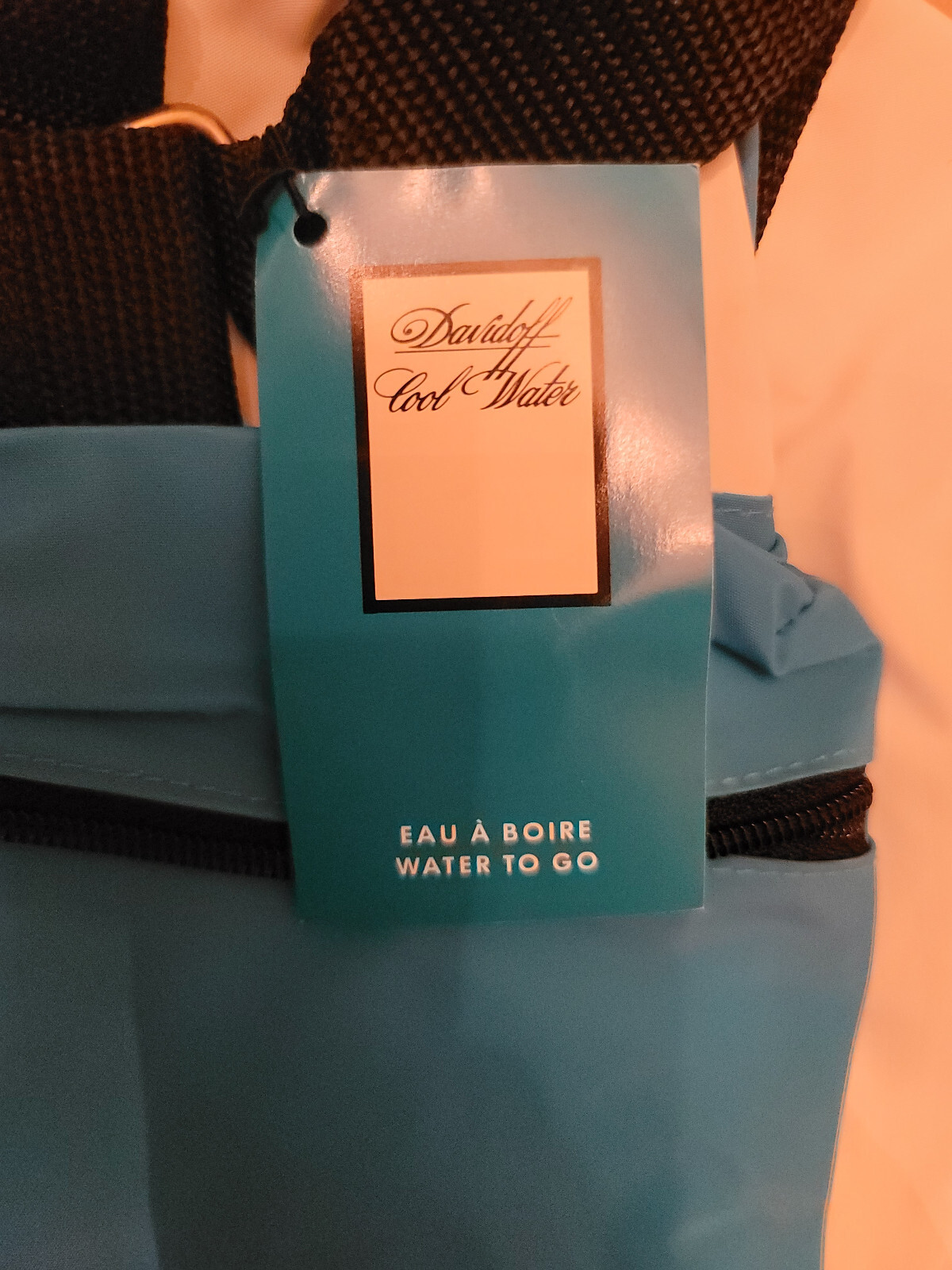 COOL WATER VINTAGE DUFFLE/TRAVEL BAG BLUE/BLACK/WHITE – NEW