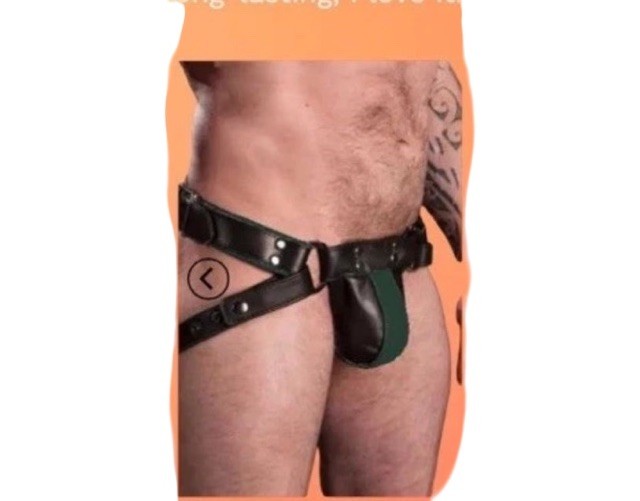 Handmade Real Leather Jockstrap: Detachable Pouch, Custom Fit Made to Order
