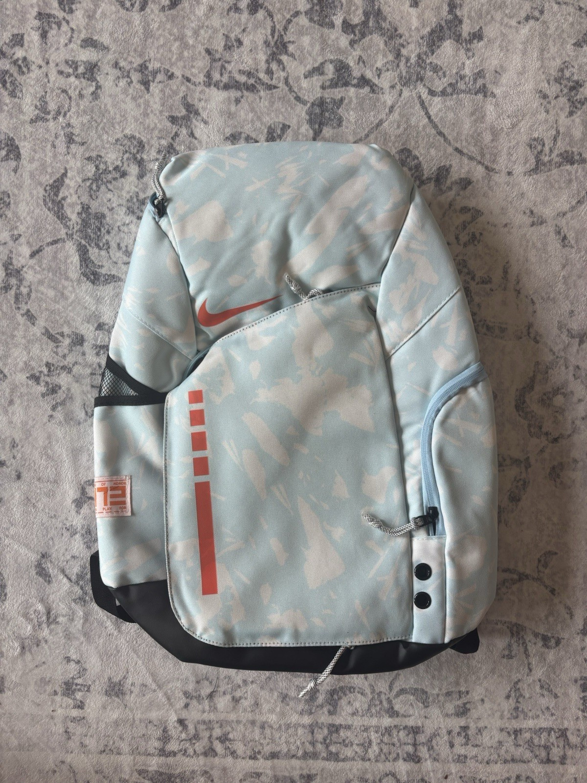 Nike Elite Pro 32L Basketball Backpack – Light Blue/Peach