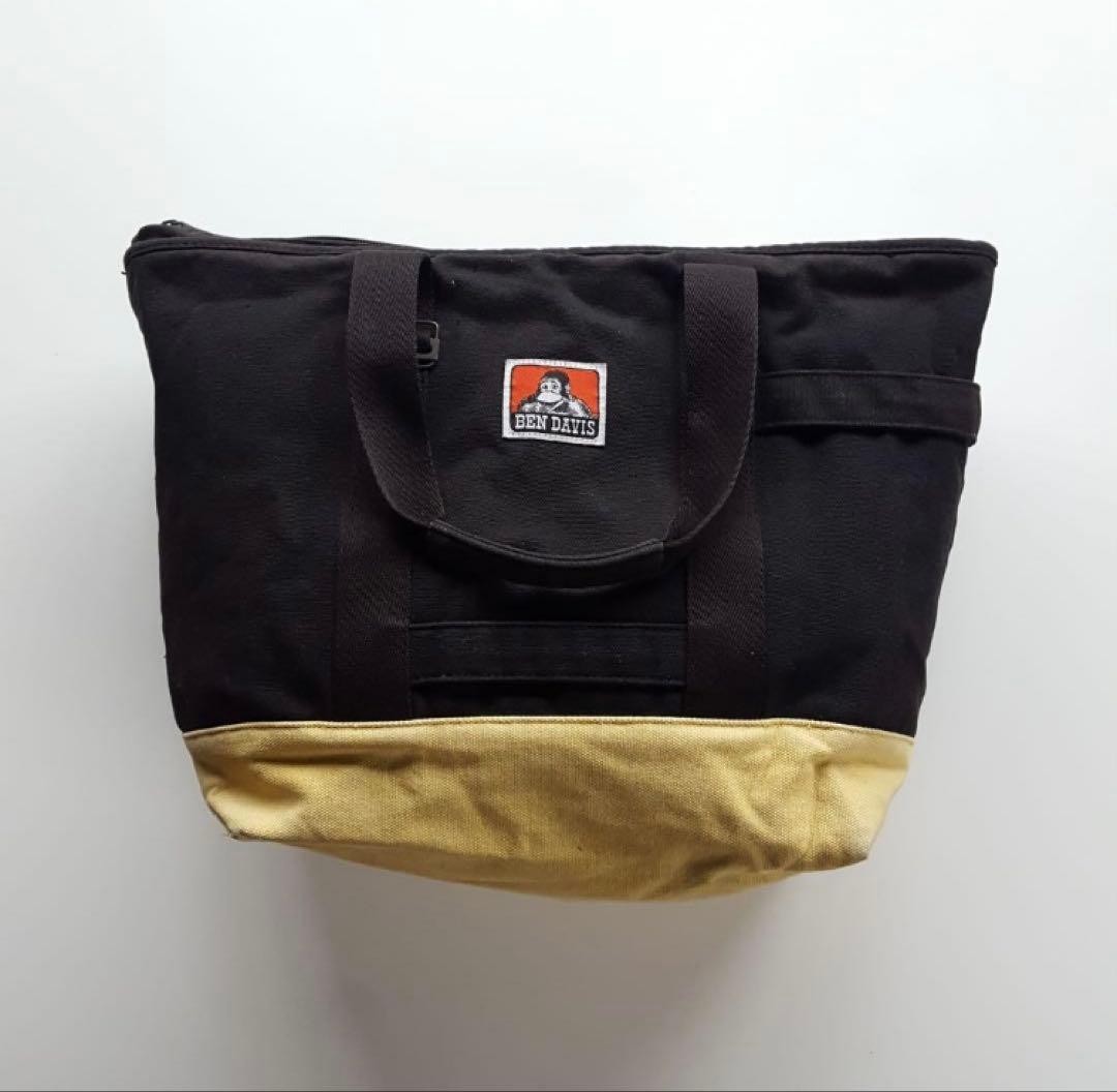 Ben Davis canvas tote bag black/beige medium used