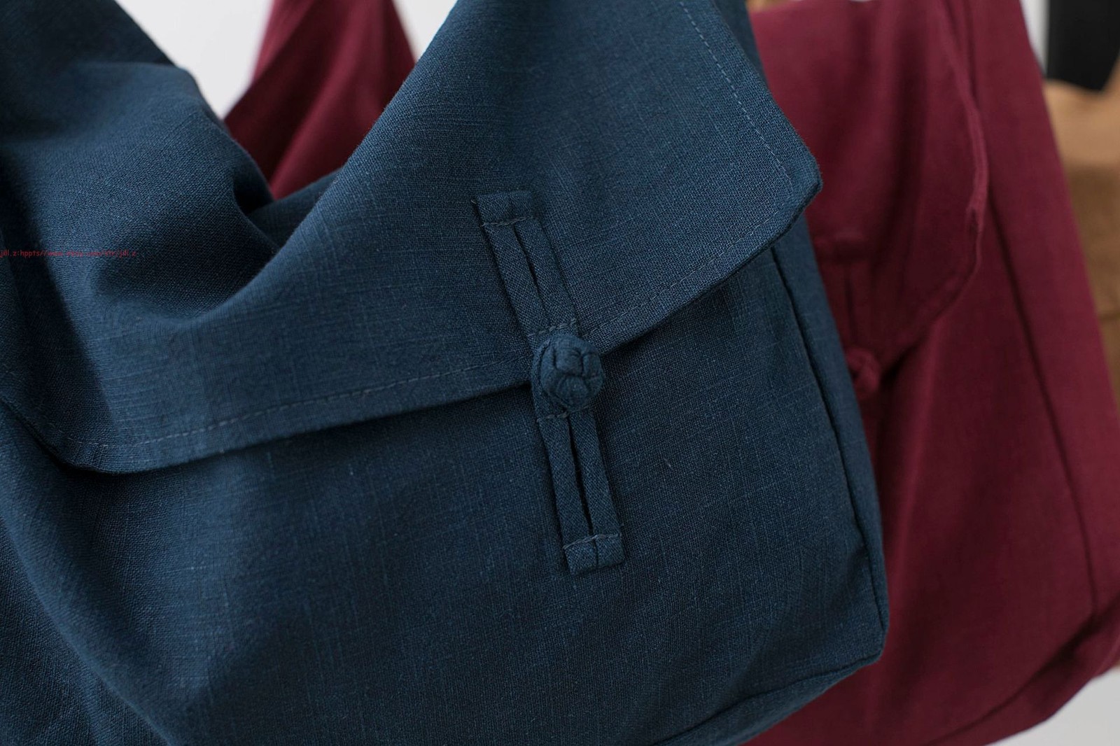 Chinese Retro Cotton Linen Shoulder Bag Buddhist Monk Meditation Crossbody Bags