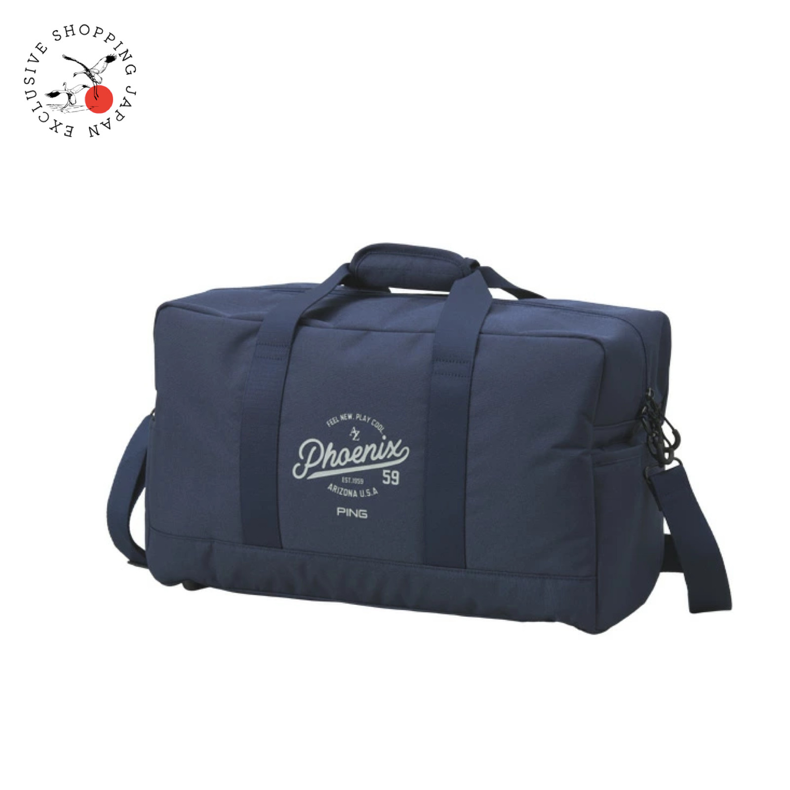 Ping Golf Duffel Bag Boston Bag GB-F2413 2024 Phoenix 1959 Shoulder 37889 Navy