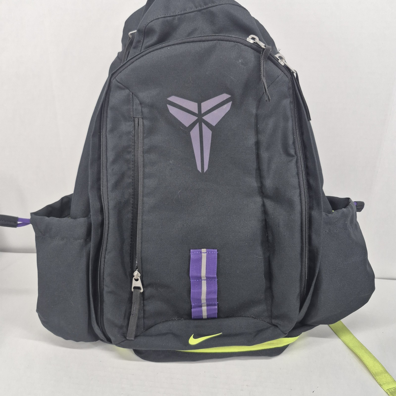 Kobe Nike Mamba Basketball Backpack Black Purple Neon Yellow
