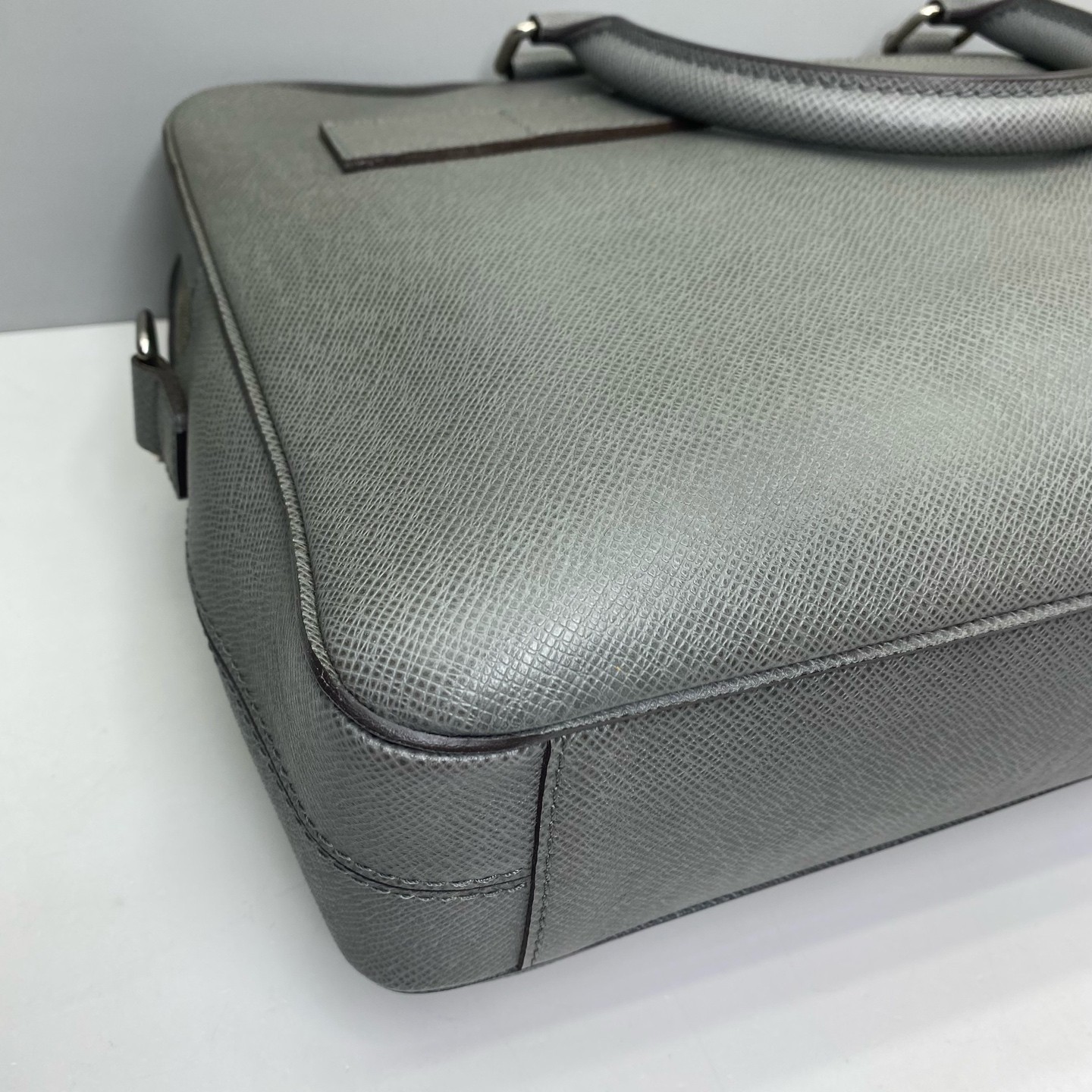 Louis Vuitton Pre-Owned Authentic Briefcase Grey 39x28x9cm Cowhide