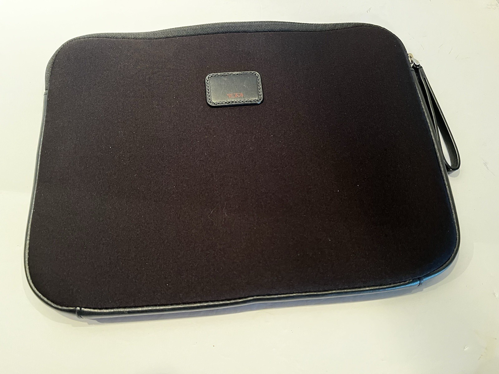 Tumi Small Padded Zip Around Black Fabric Portfolio 8″ x 12″