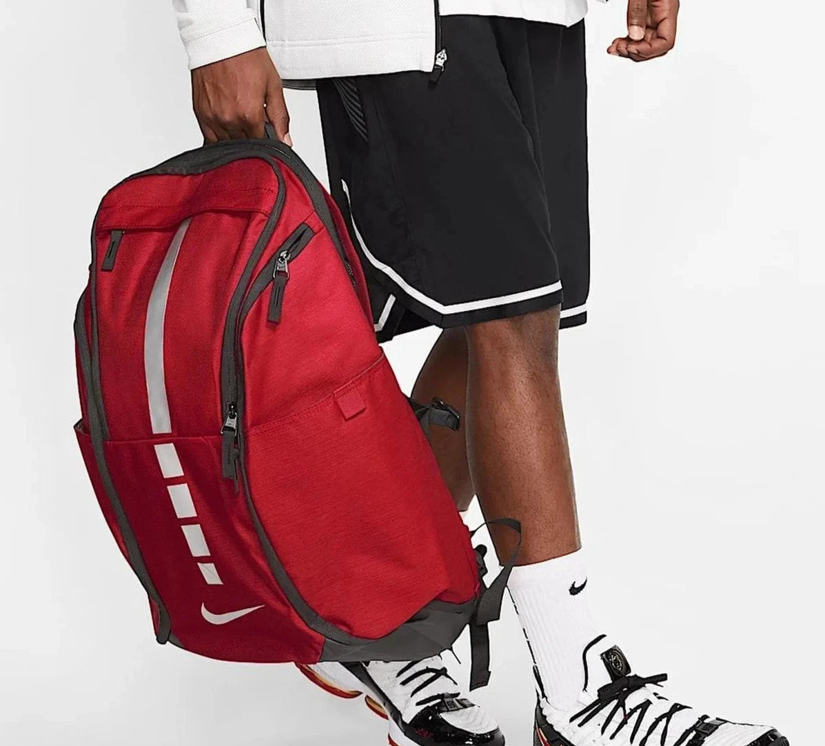 Nike Hoops Elite Pro Backpack University Red School Gym Bookbag BA5554-657 NEW