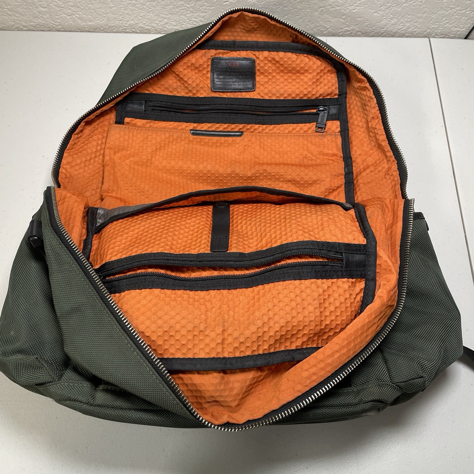 Tumi Alpha Bravo Lejeune 2 Way Backpack – 22380SPH – Green **Flaw Read**