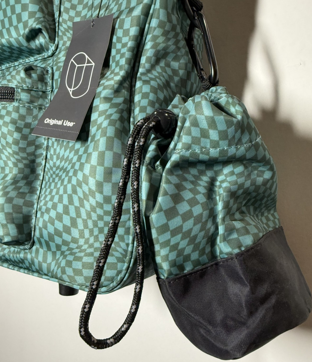 Checkered Wheelchair 17.5″ Backpack – Original Use Blue
