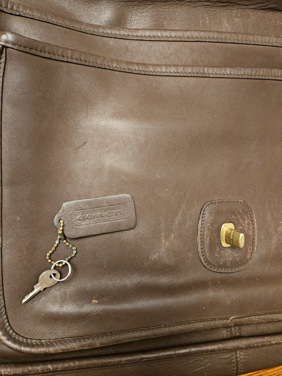 Coach Metropolitan Messenger Bag Briefcase Brown Leather Authentic Vintage
