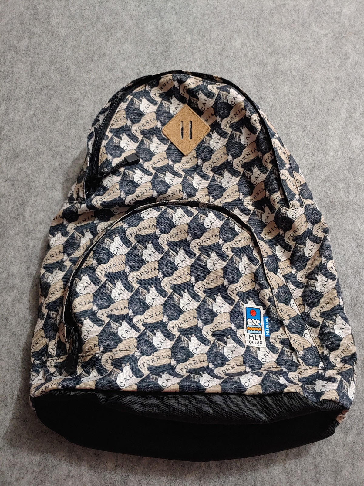 MEI Backpack Rucksack California Bear 2015 Very RARE MEI-152111 Ocean Bag