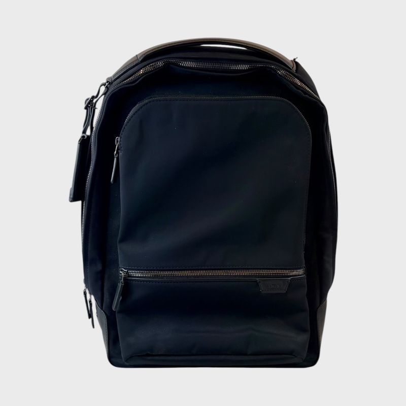 TUMI Harrison Bradner 16.5″ Laptop Backpack Black Nylon Leather NWT 6602011