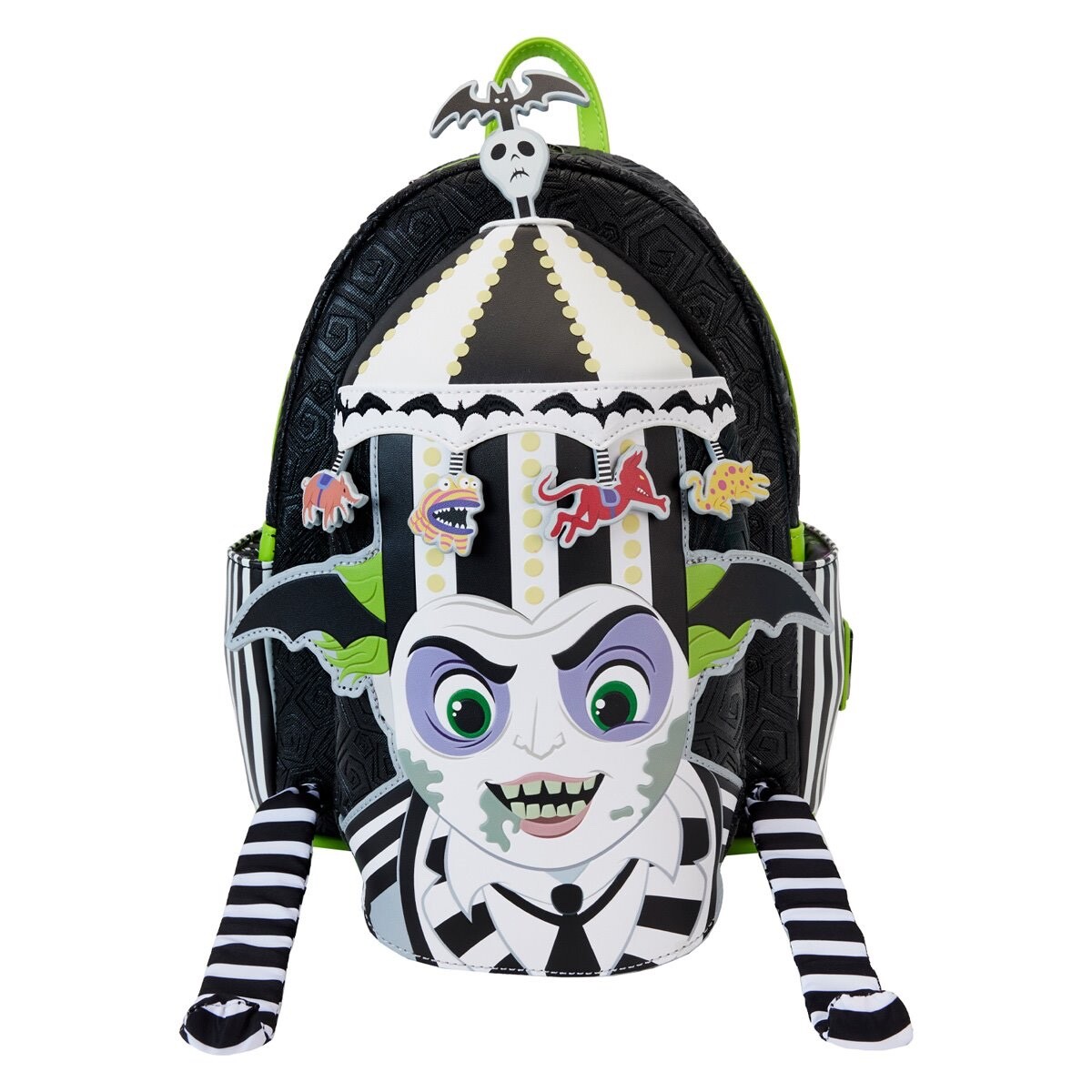 Beetlejuice Loungefly Carousel Hat Light Up Cosplay Mini Backpack NEW