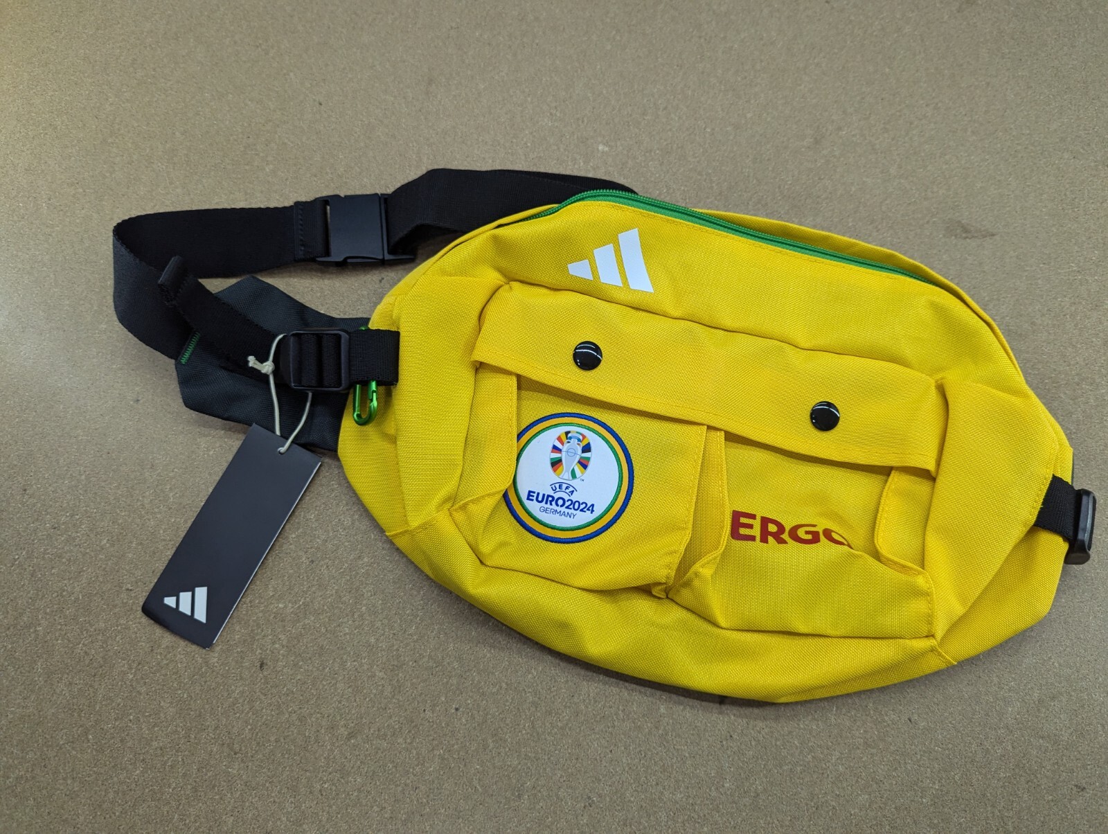 BNWT Adidas Germany 2024 World Cup Volunteer Waistbag Football Yellow