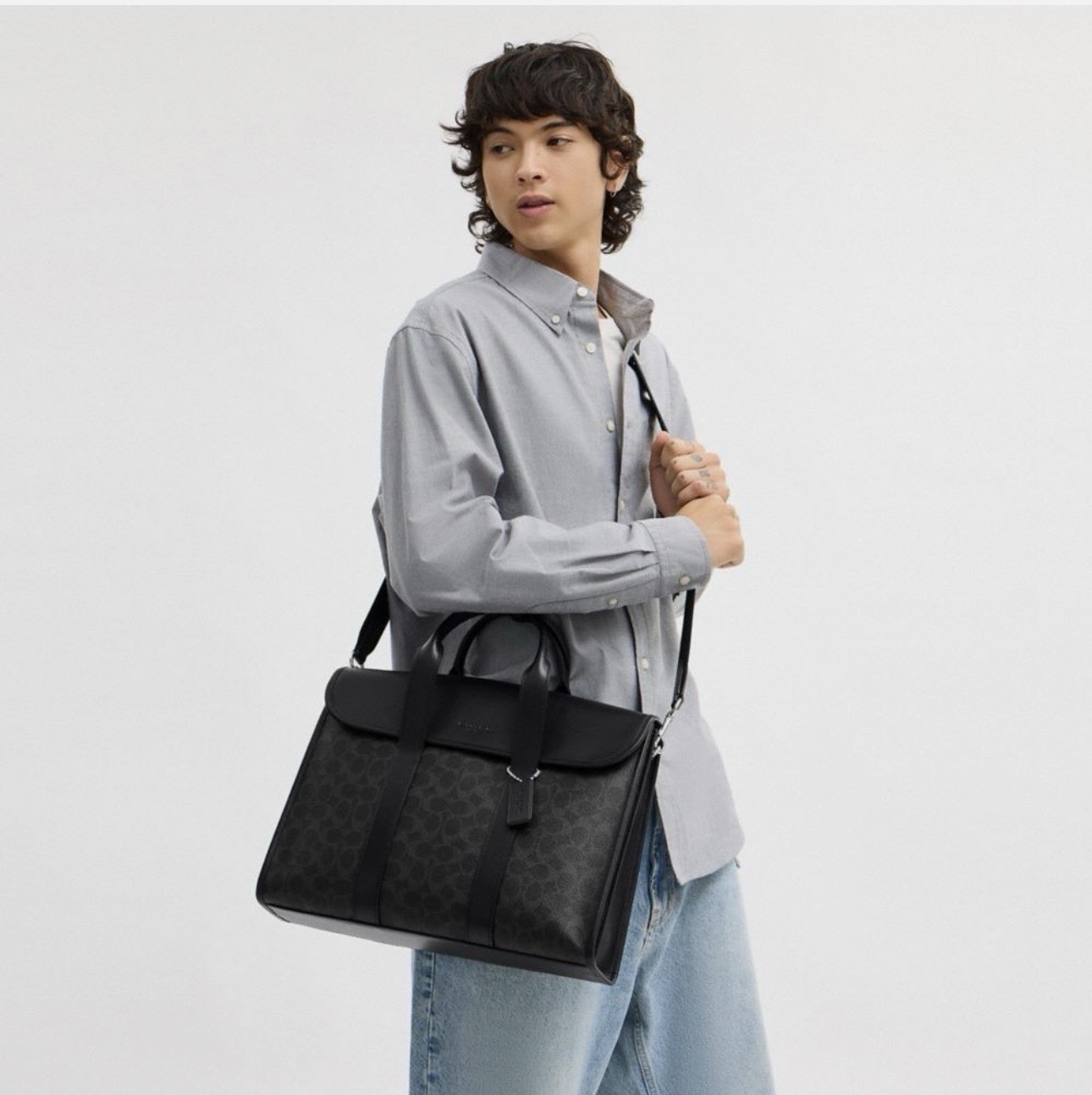 Coach Gotham Portfolio in Signature Canvas Khaki