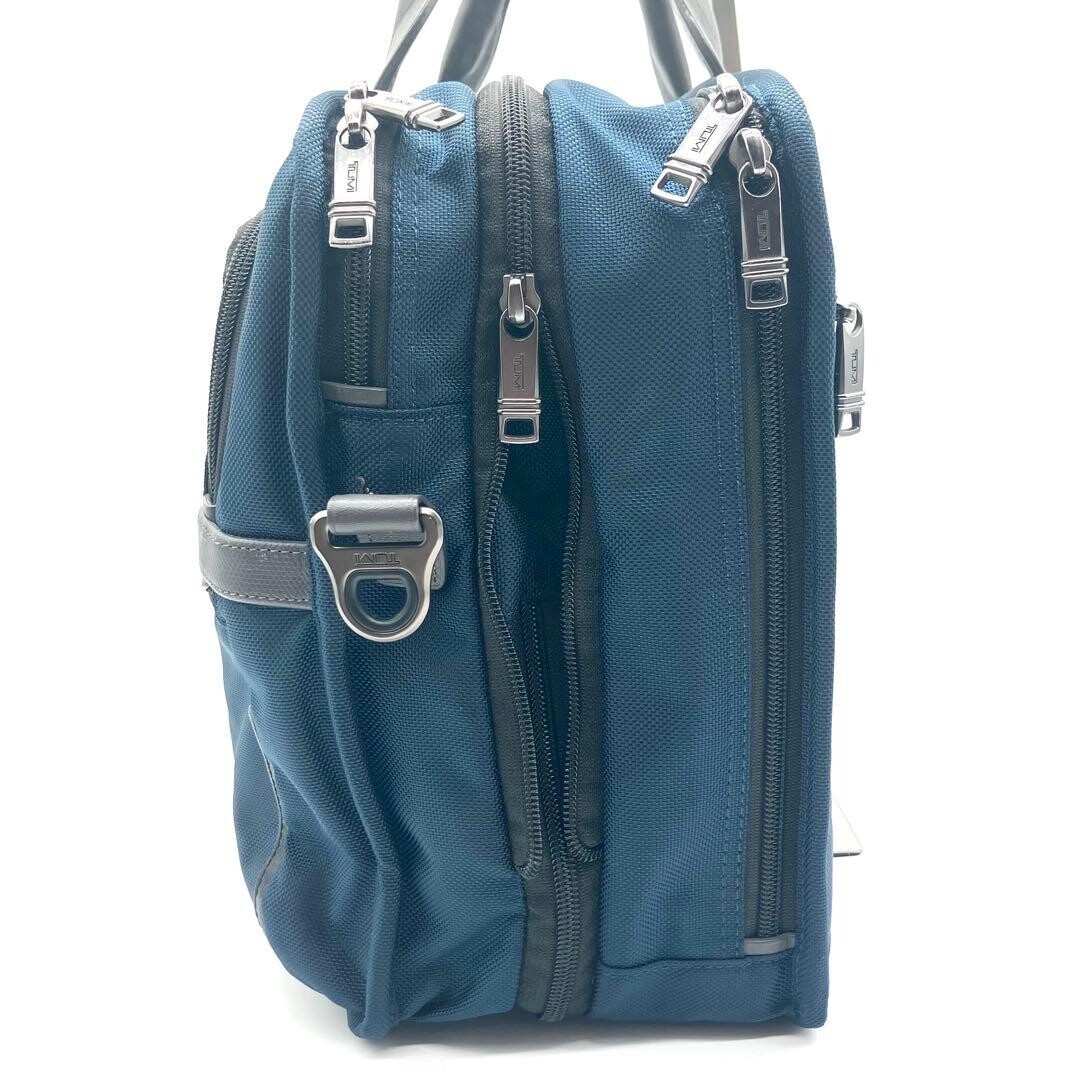 TUMI ALPHA 3 Navy Gray Business Bag 2Way Expandable Shoulder A4 Laptop Auth