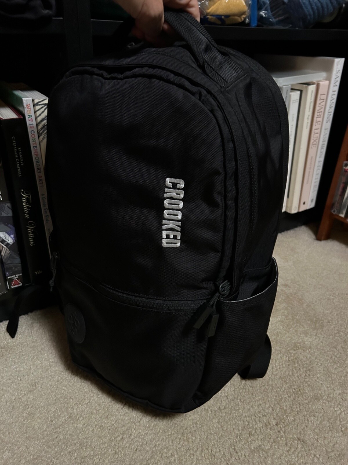 BABOON TO THE MOON black BACKPACK Regular Size