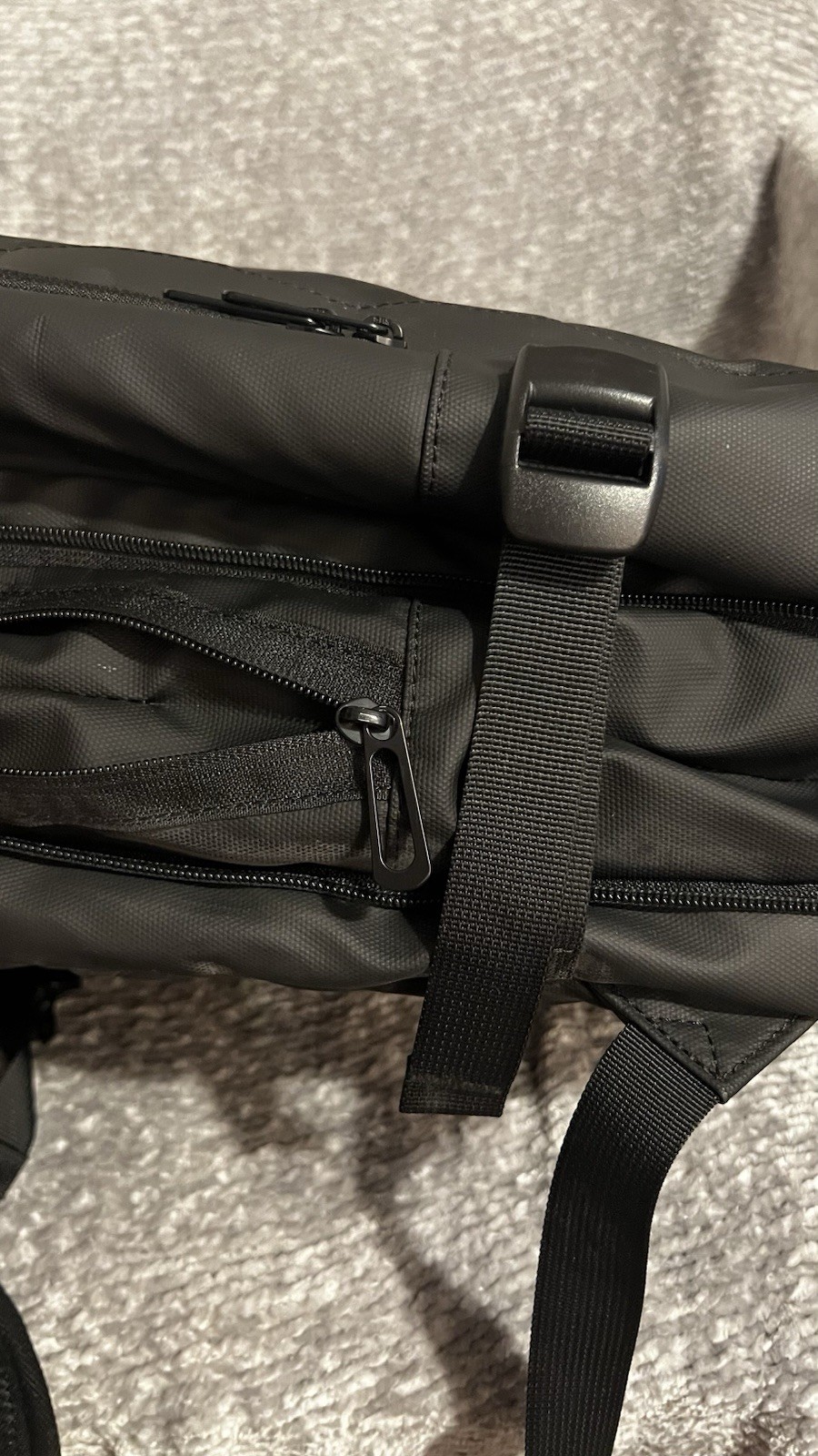 BANGE Expandable Travel Backpack 35L USB Laptop Carry On Black Waterproof Bag