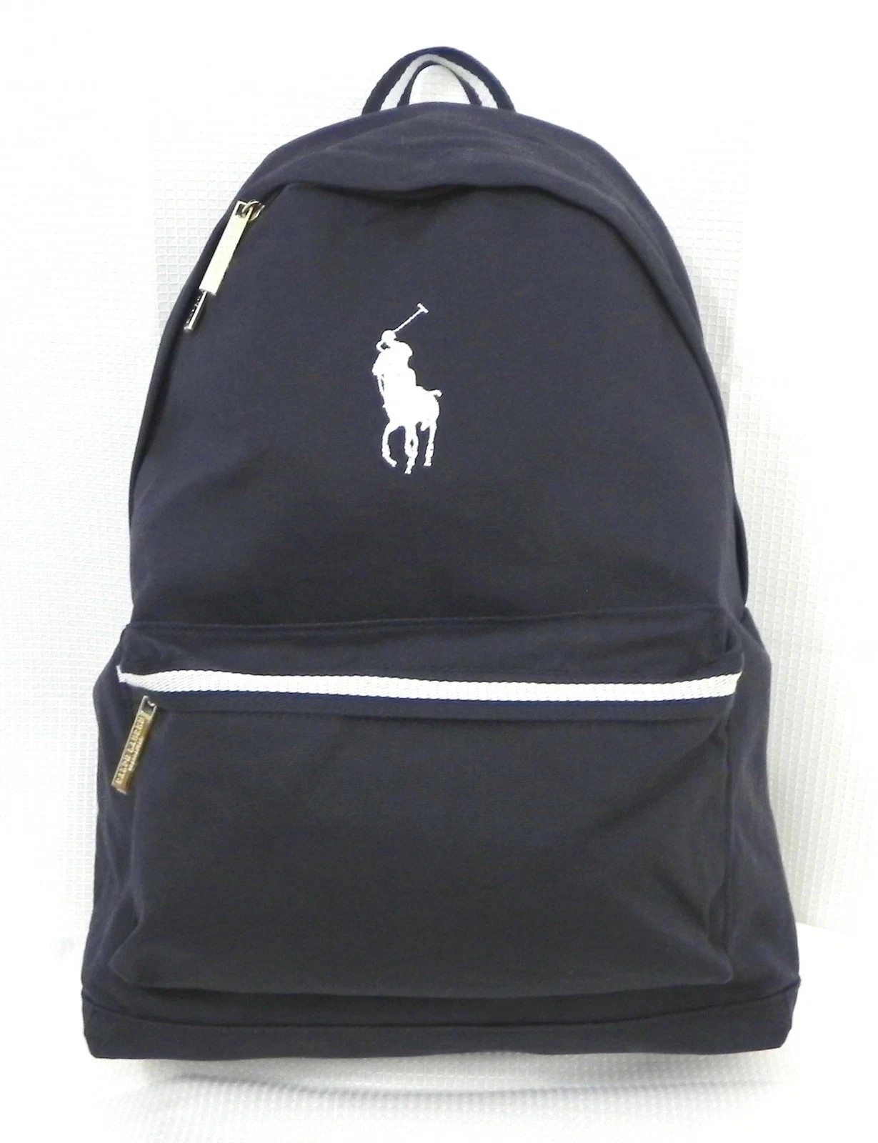 RALPH LAUREN Polo Backpack Dark Blue School Gym Weekender Overnight Hiking Bag
