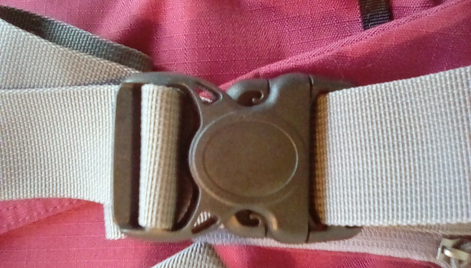 Eddie Bauer Deep Red Ripstop Sling Bag Waist Pack Bum Bag Adjustable Strap Mesh