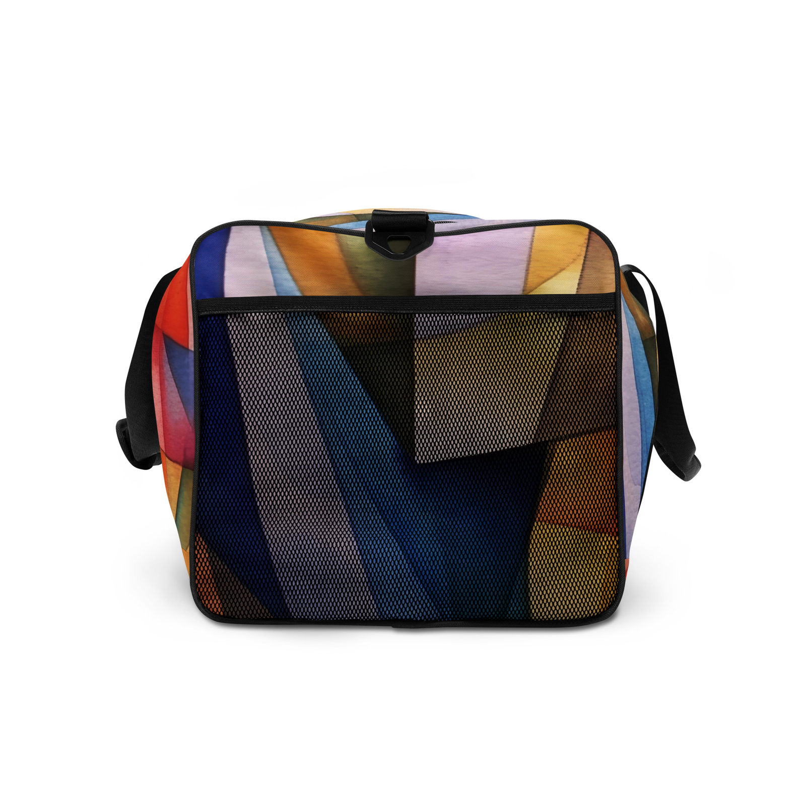Duffle bag cubism pastel abstract